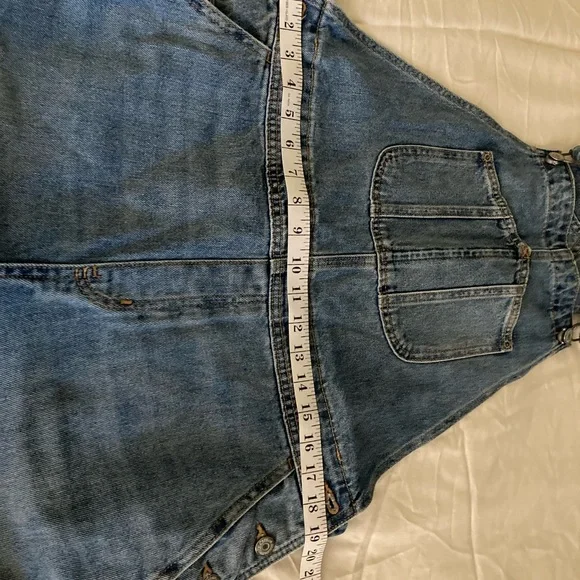 Old Navy Light Blue Denim Overalls large/14 - Picture 6 of 11